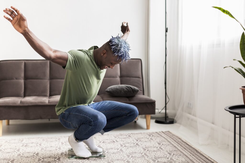 happy-man-scale-1024x682 Resilient Minds: How Men Rise Above Chronic Mental Illnes